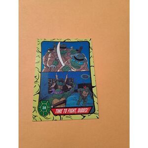 1989 Topps TMNT Trading Card 38 Teenage Mutant Ninja Turtles